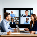 **

"A diverse global team collaborating in a modern office, using video conferencing and project management software, fully clothed, appropriate attire, safe for work, perfect anatomy, natural proportions, professional, modest, family-friendly, showcasing effective communication and teamwork."

**