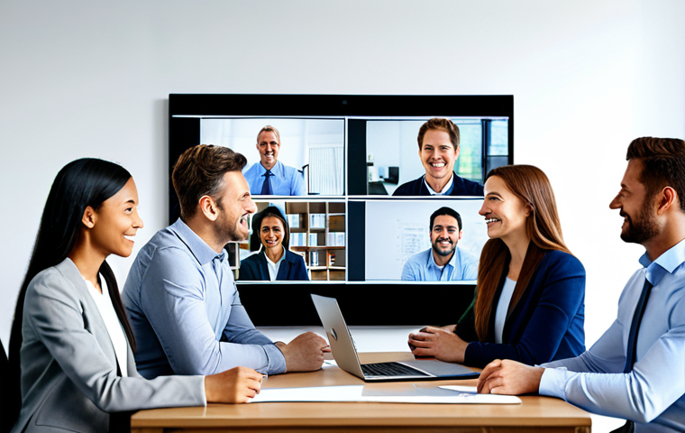 **

"A diverse global team collaborating in a modern office, using video conferencing and project management software, fully clothed, appropriate attire, safe for work, perfect anatomy, natural proportions, professional, modest, family-friendly, showcasing effective communication and teamwork."

**